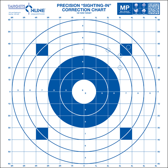 100 Yard Sighting In - Card Stock 100 Yard Sighting In - Card Stock